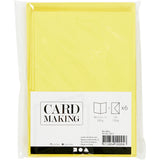 Http: www.cchobby.nl kaarten-en-enveloppen-afmeting-kaart-10-5x15-cm-afmeting-envelop-11-5x16-5-cm-110-220-gr-geel-6-set-1-doos