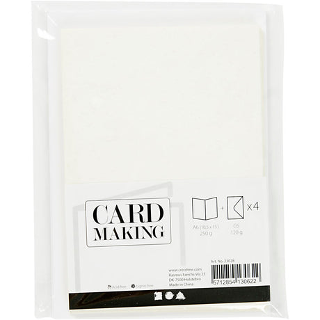 Creativ company http: www.cchobby.nl kaarten-en-enveloppen-afmeting-kaart-10-5x15-cm-afmeting-envelop-11-5x16-5-cm-glitter-120-250-gr-wit-4-set-1-doos