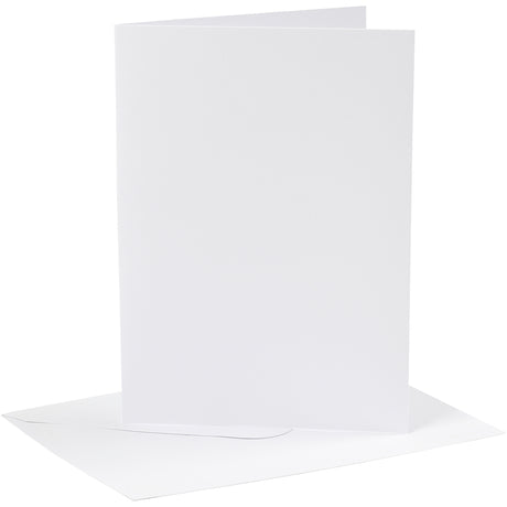 Creativ company http: www.cchobby.nl kaarten-en-enveloppen-afmeting-kaart-12-7x17-8-cm-afmeting-envelop-13-3x18-5-cm-230-gr-wit-4-set-1-doos