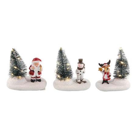 Kerstboom kerstscene led 10,5cm 2xlr44