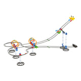 Quercetti knikkerbaan skyrail league 7,5 meter racebaan speelgoed.