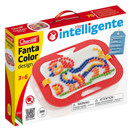 Quercetti fantacolor design insteek mozaïek, 300 pins