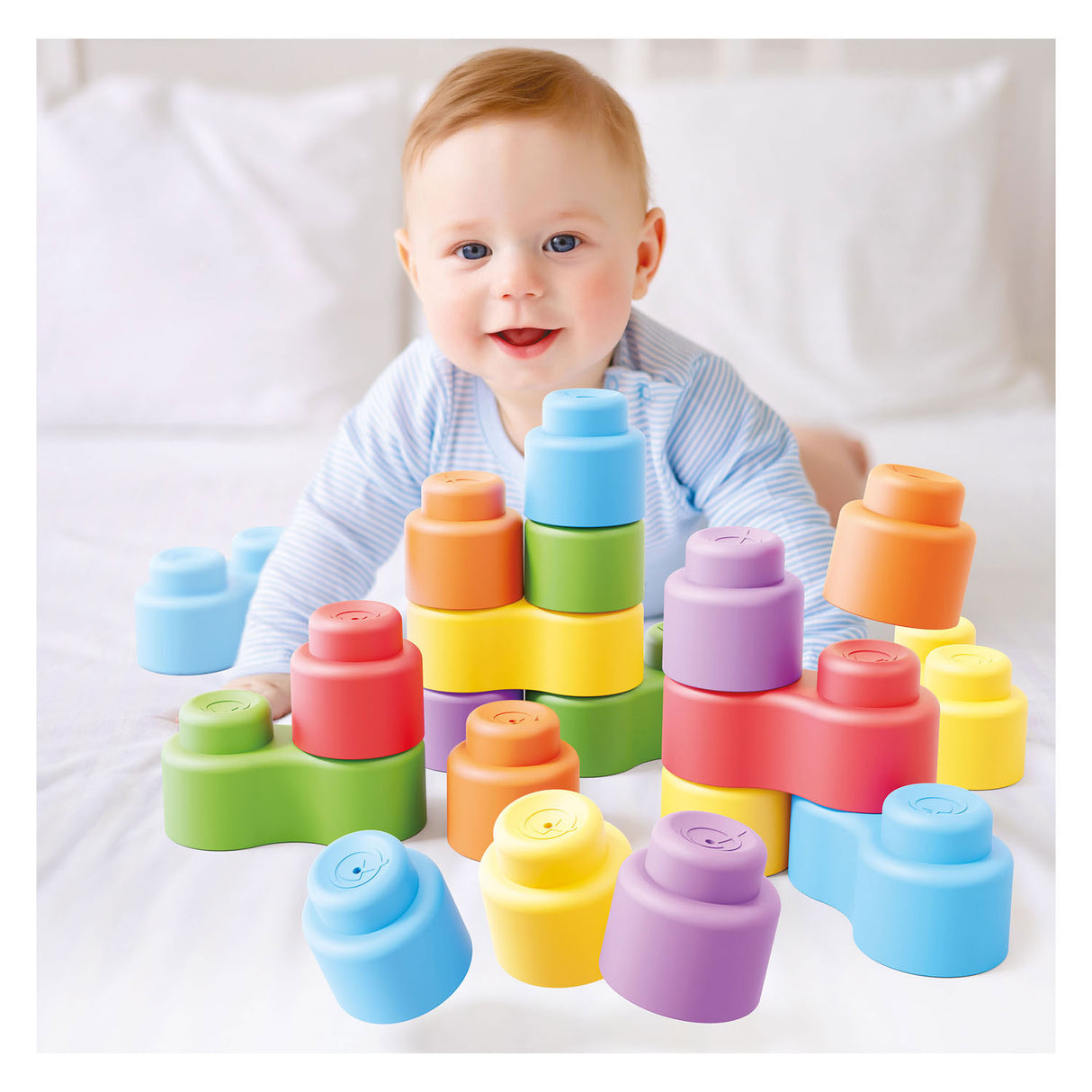 Quercetti Momy Soft Building Blocks, 24dlg.