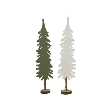Svenska living vilt boom op stam, smal, groen en off white, 15x62cm