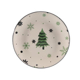Svenska living bord porselein met kerstboom afbeelding ø19cm