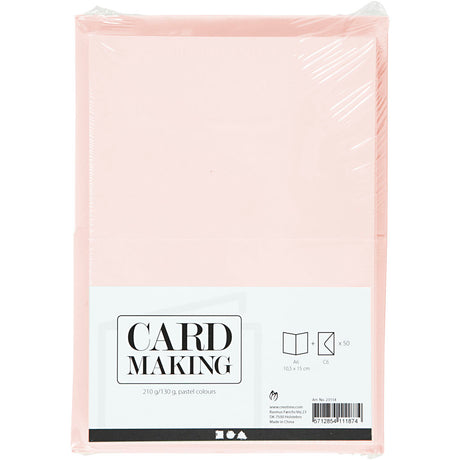 Creativ company https: www.cchobby.nl kaarten-en-enveloppen-afmeting-kaart-10-5x15-cm-afmeting-envelop-11-5x16-5-cm-110-220-pastelkleuren-50-set-1-doos