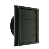 Renson 1068946 - inbouw dampkaprooster 633 inox zwart (dia 125) | 2 stuks