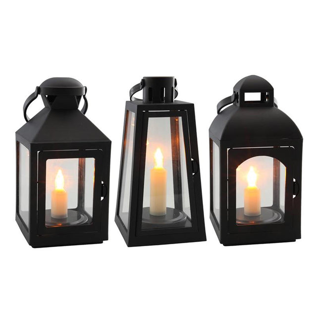 Svenska living lantaarn led kaars 10x10x21cm timer 3xaaa ( exclusief)