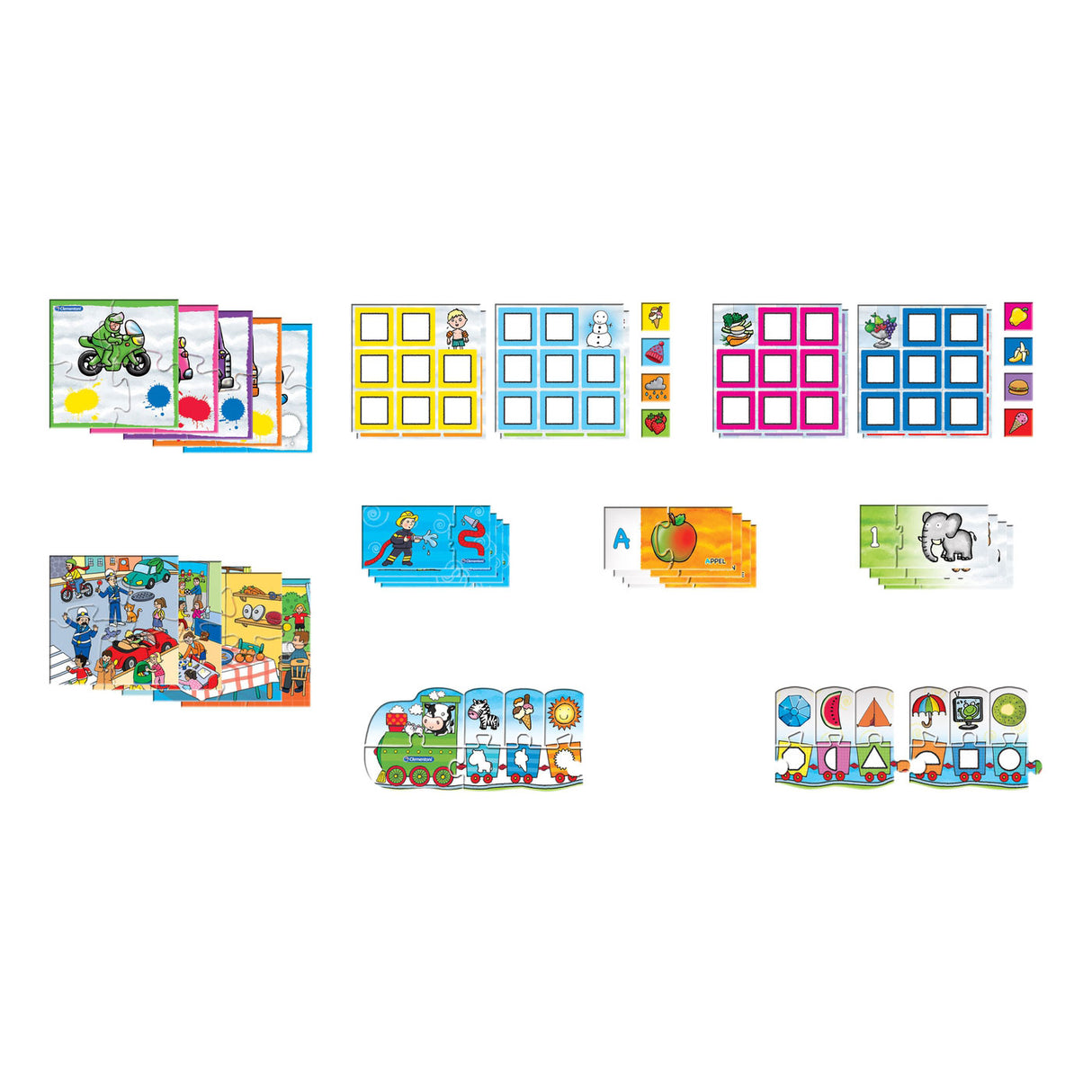 Clementoni spelend leren - 8 spelletjes in 1 - educatief speelgoed - kleuter speelgoed - 3-5 jaar