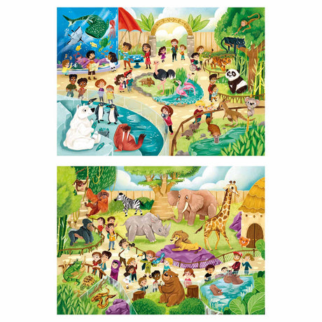 Clementoni Puzzle Zoo, 2x60st.