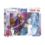 Puzzle glitter di Clementoni Frozen 2, 104st.