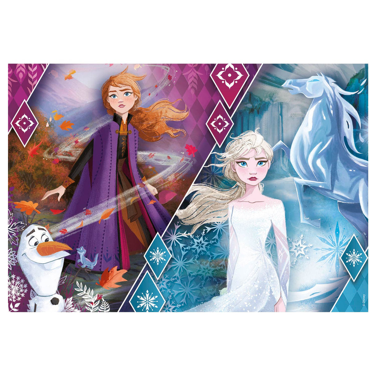 Puzzle glitter di Clementoni Frozen 2, 104st.