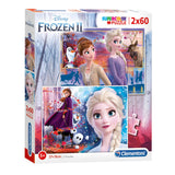 Cleronni Puzzle Frozen 2, 2x60st.