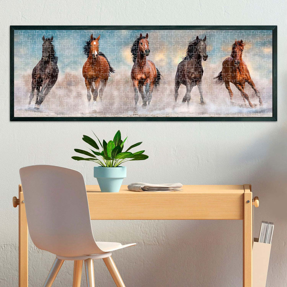 Cleronni Panorama Puzzle Horses, 1000st.