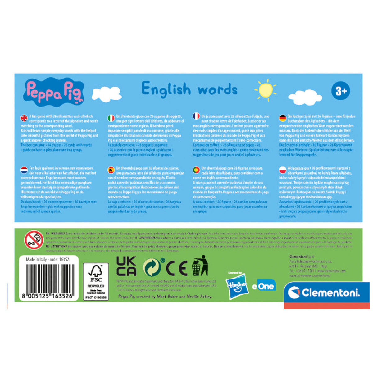 Clementoni Peppa Pig First English Words