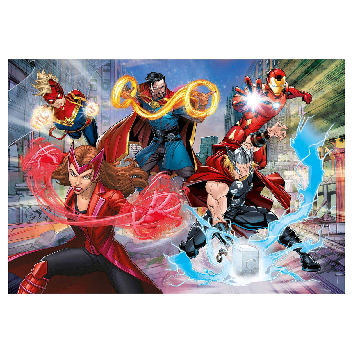 Clementoni glitter puzzel the avengers, 104st.