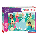 Clementoni Maxi Puzzle Prinzessin, 104st.