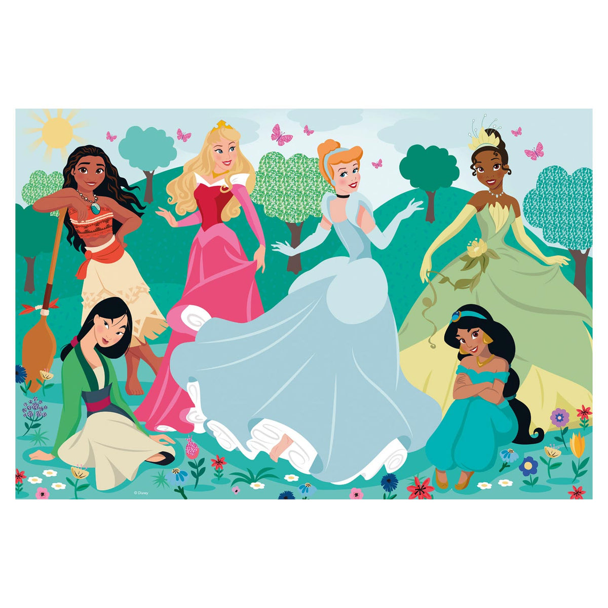 Clementoni maxi puzzel disney princess, 104st.