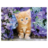 Clementoni Puzzle Cat med blommor, 500st.