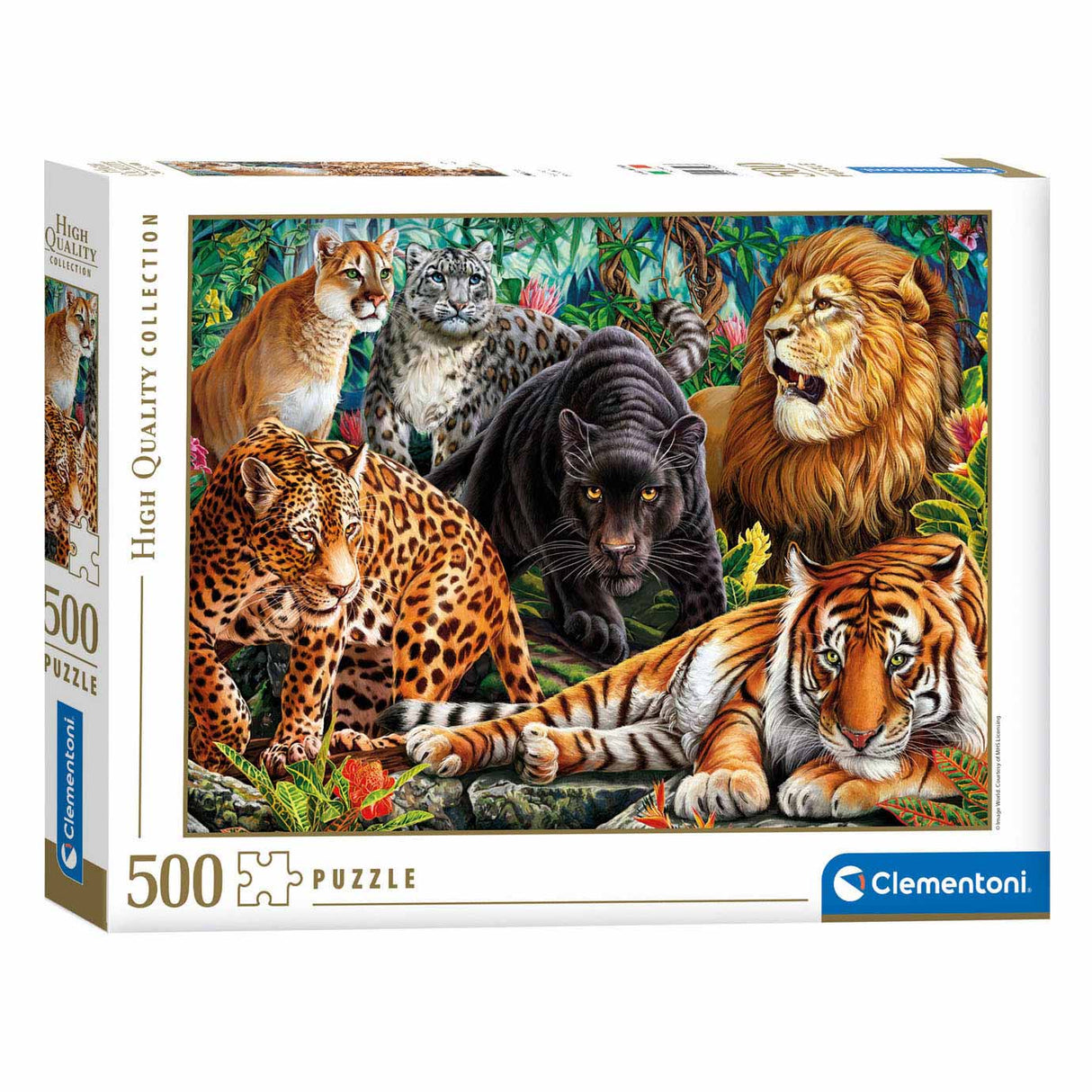 Clementoni Puzzle Wilde Fette, 500st.