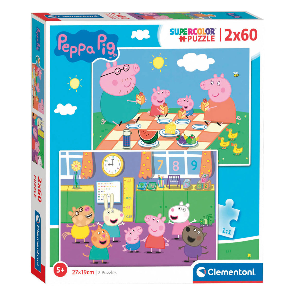 CLEMENTONI Puzzle Peppa Pig, 2x60st.