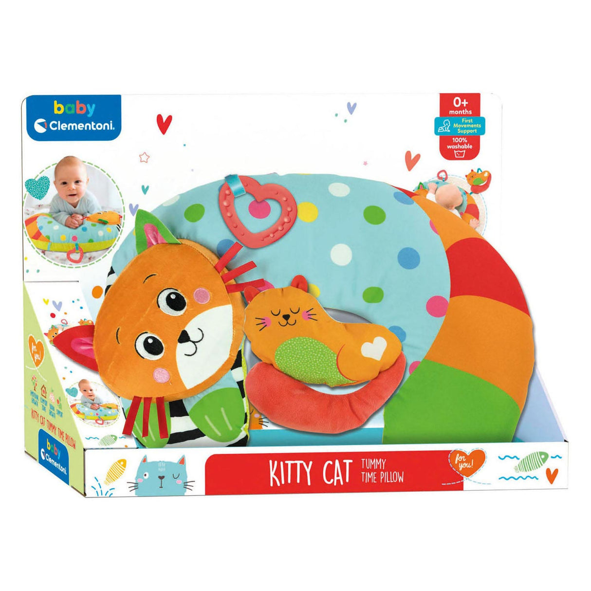 Clementoni Baby Tummy Time Kissing Kitty Cat