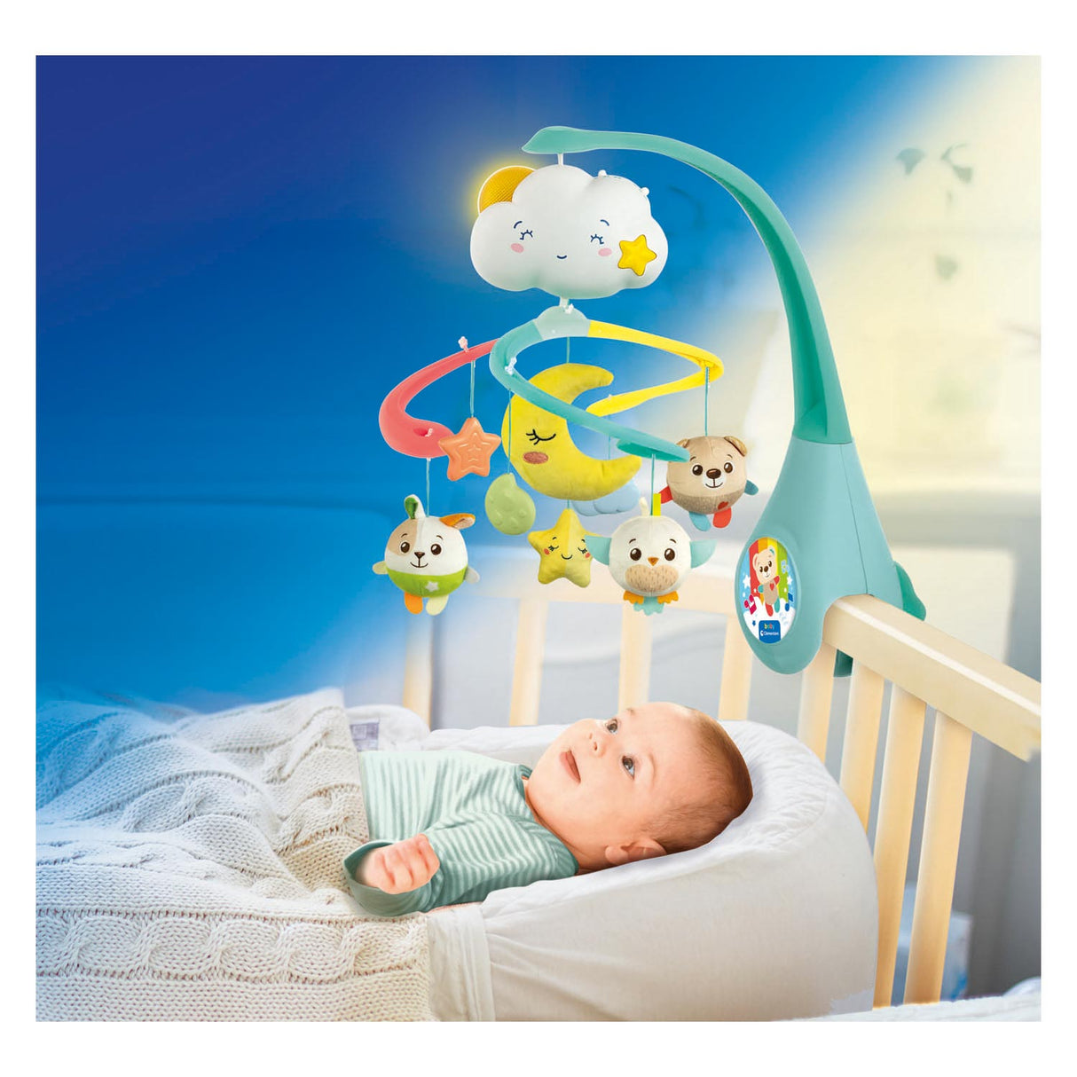 Clementoni Baby Muziek Mobiel Wolk