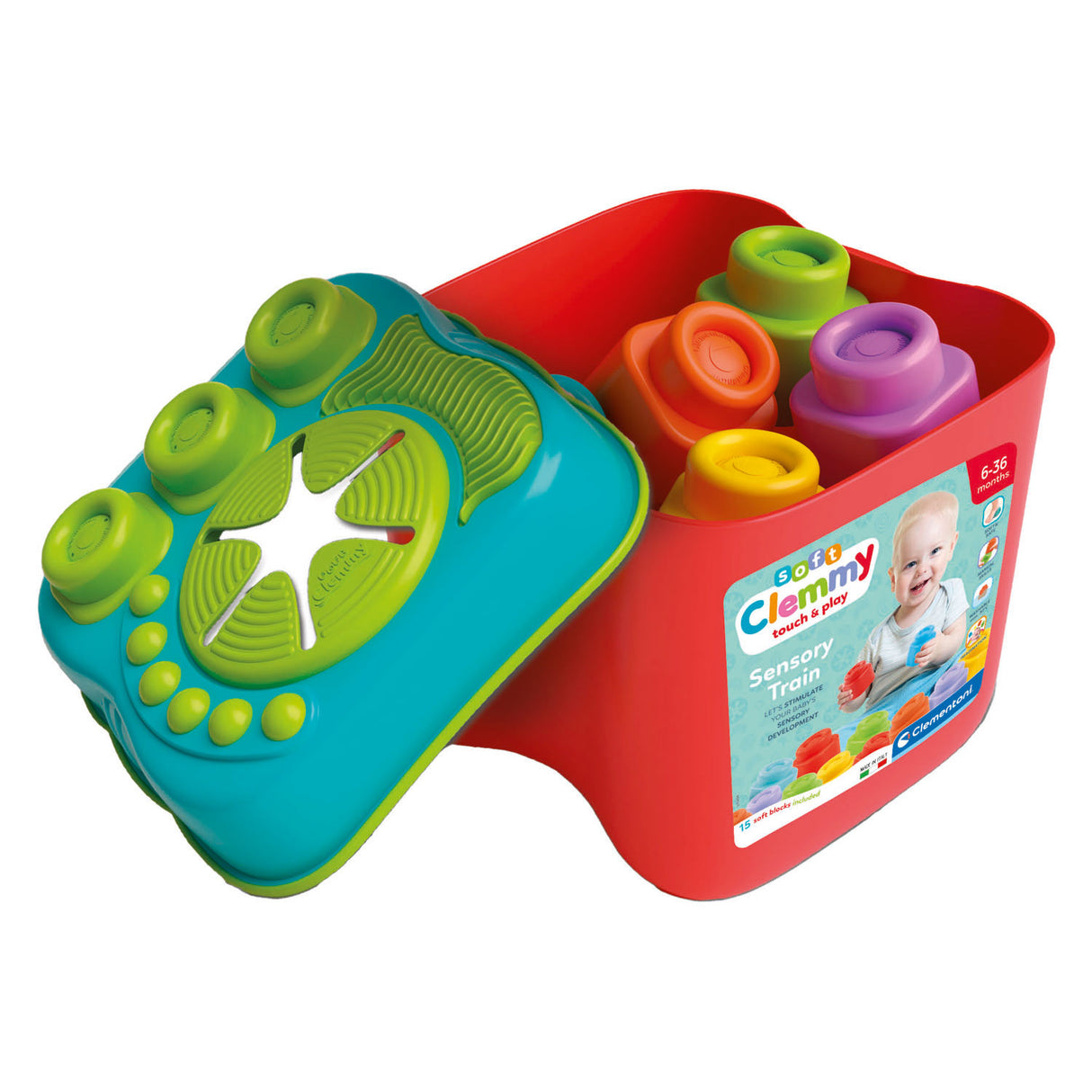 Clementoni Baby Clemmy Sensory Emmer met Blokken