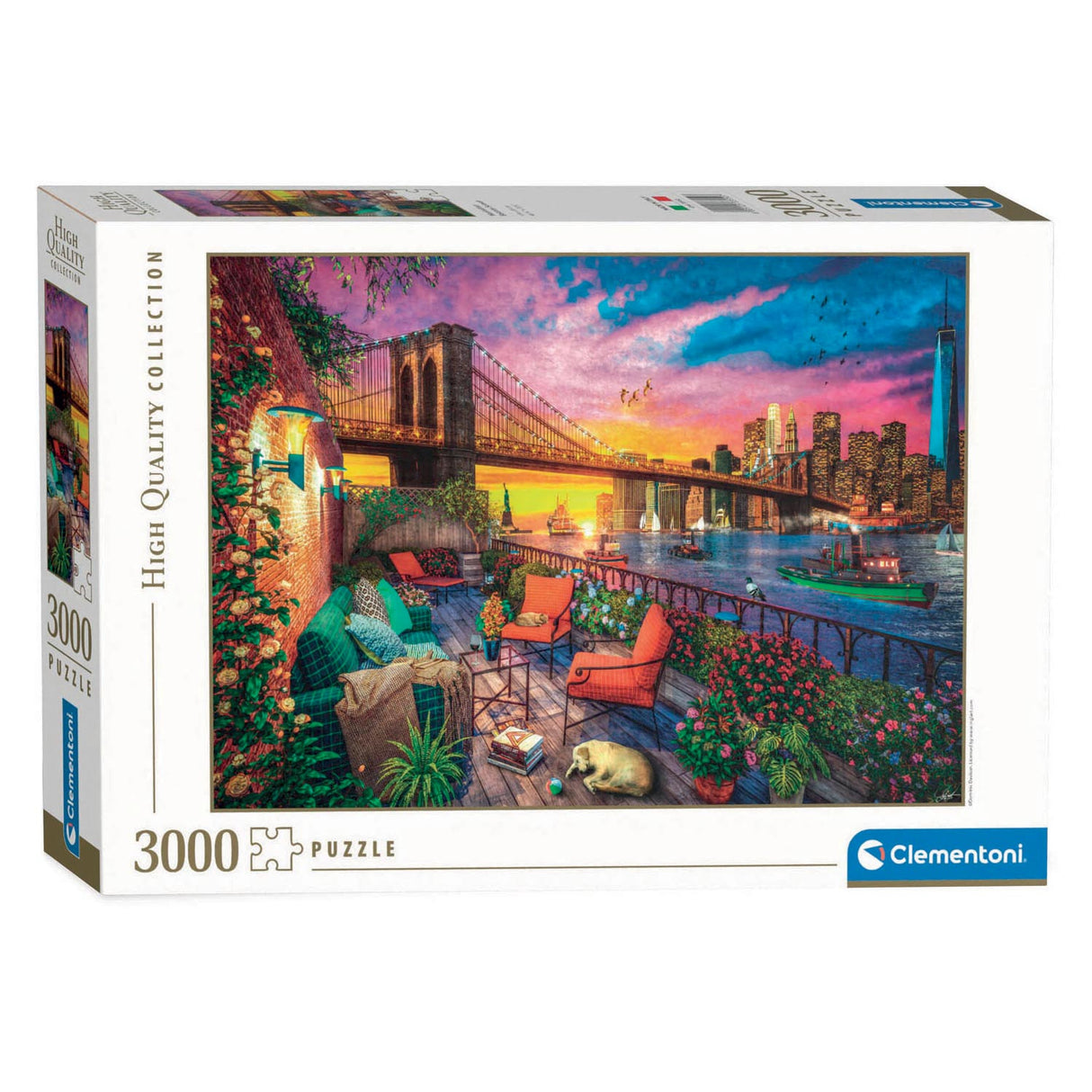 Clementoni Puzzle Manhattan Balkon Sunset, 3000st.