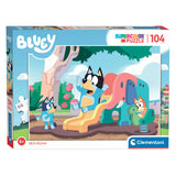 Clementoni Jigsaw Puzzle Bluey på bilden, 104: e.