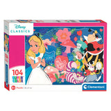 Clementi Jigsaw Puzzle Disney - Alice v čudežni deželi, 104st.