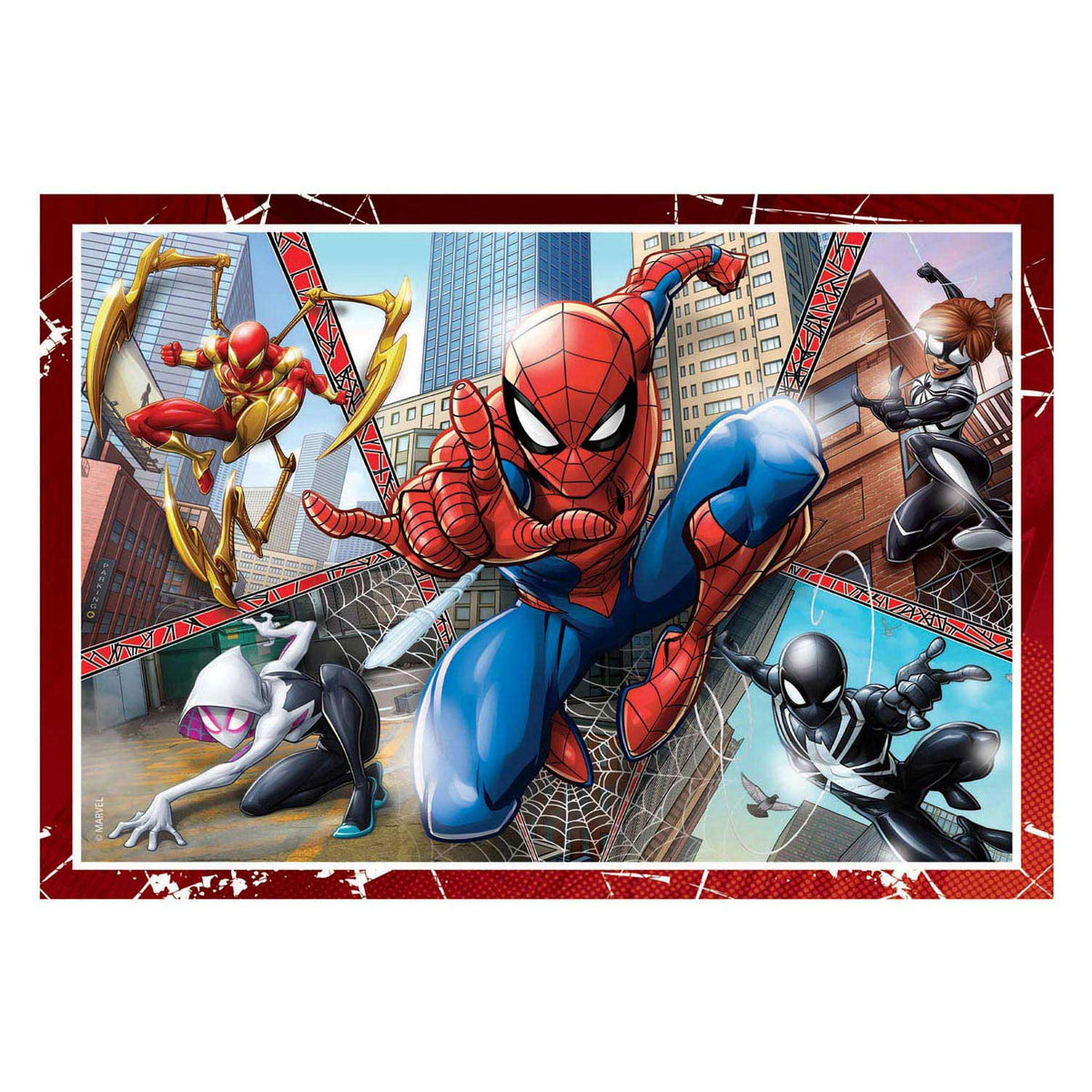 Clementoni puzzels marvel spiderman, 4in1
