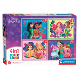 Clementoni Rätsel Disney Princess, 4in1