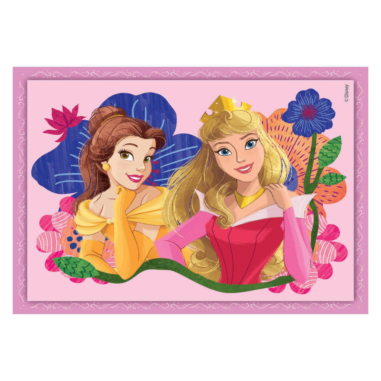 Clemenstoni Puzzles Disney Prinzessin, 4in1