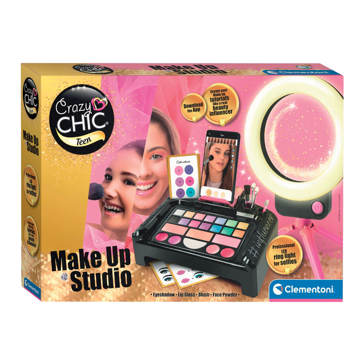 Clementoni Kit de maquillaje de Influencer de Beauty Crazy Chic Beauty