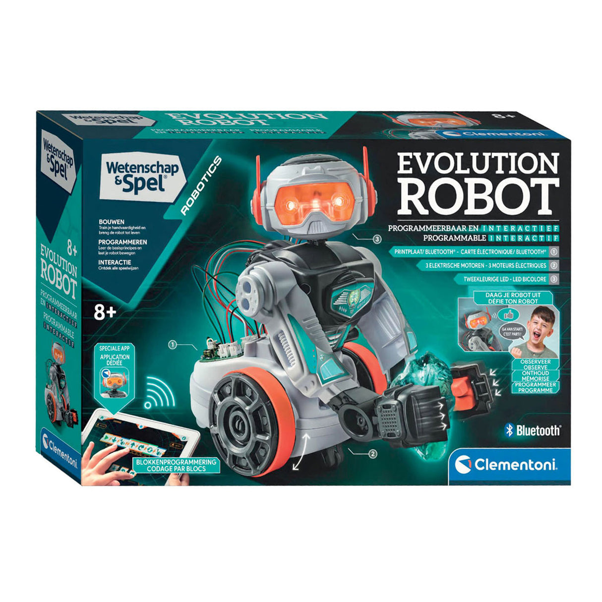 Robot de evolución del juego científico de Clementoni