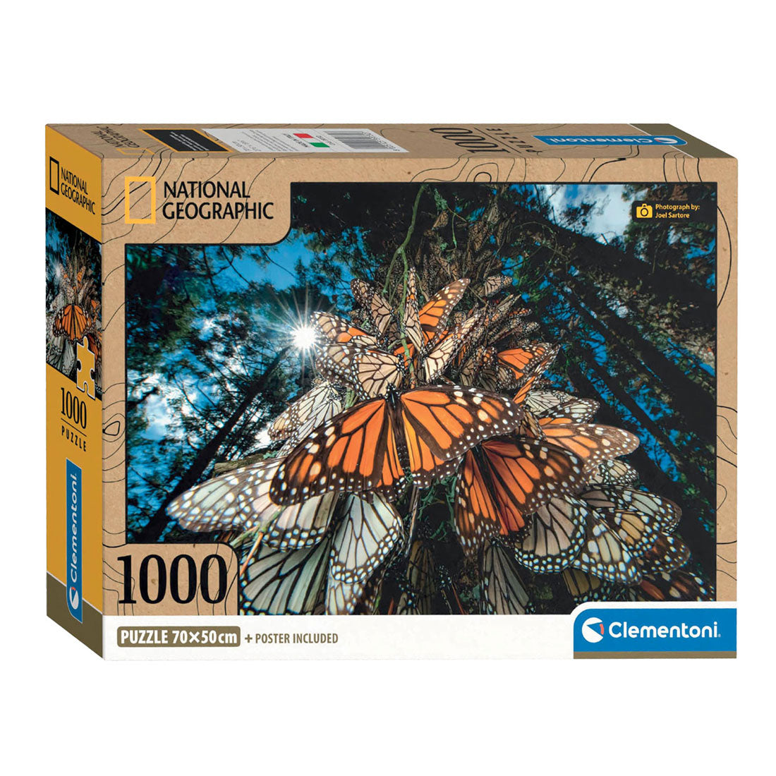 Clementoni jigsaw puzzle National Geographics - Butterfly, 1000st.