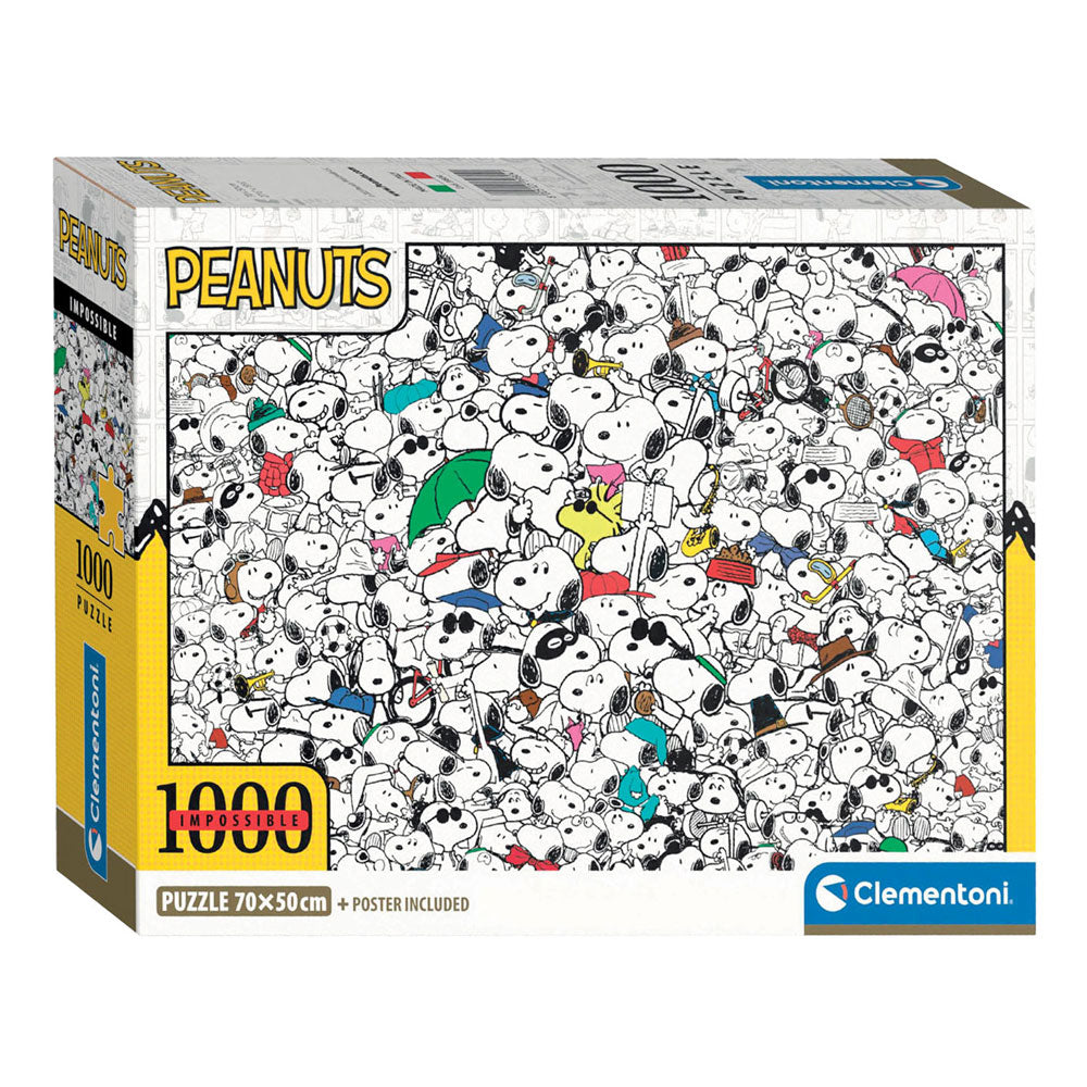 Puzzle clementoni puzzle impossibili arachidi snoopy, 1000st.