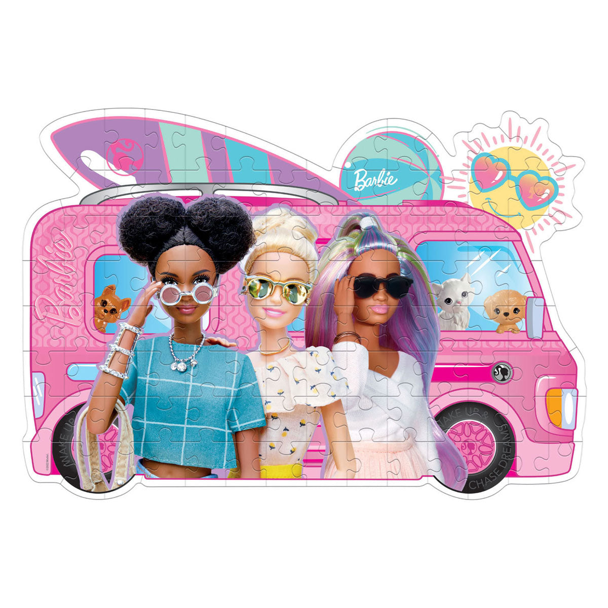 Clementoni Jigsaw Puzzle Super Color - Barbie Surfbus, 104st.