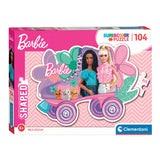 Clementi Jigsaw Puzzle Super Color - Barbie Rolschaats, 104st.