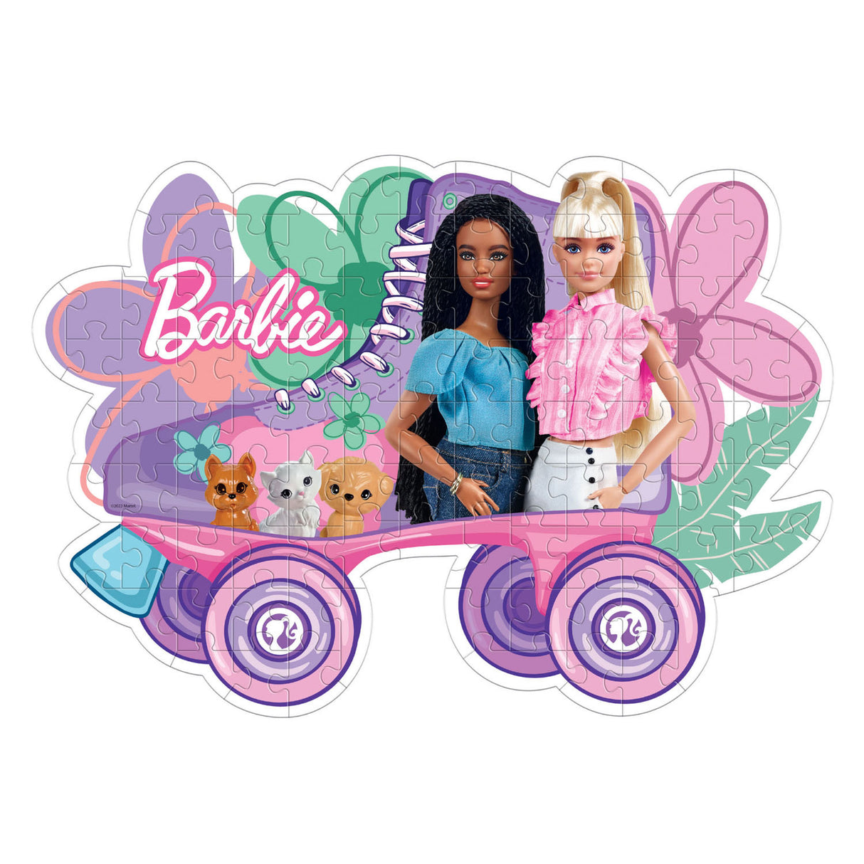 Clementi Jigsaw Puzzle Super Color - Barbie Rolschaats, 104st.