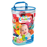 Clementoni baby soft clemmy blokken met opbergtas, 20dlg.