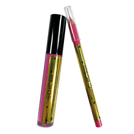 Clementoni crazy chic lipgloss en lippotlood pink power, 2st.