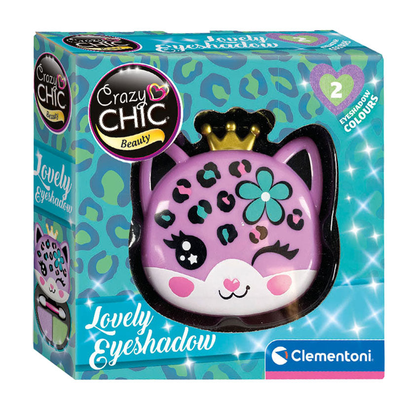 Clementoni crazy chic eye shadow in makeup box leopard