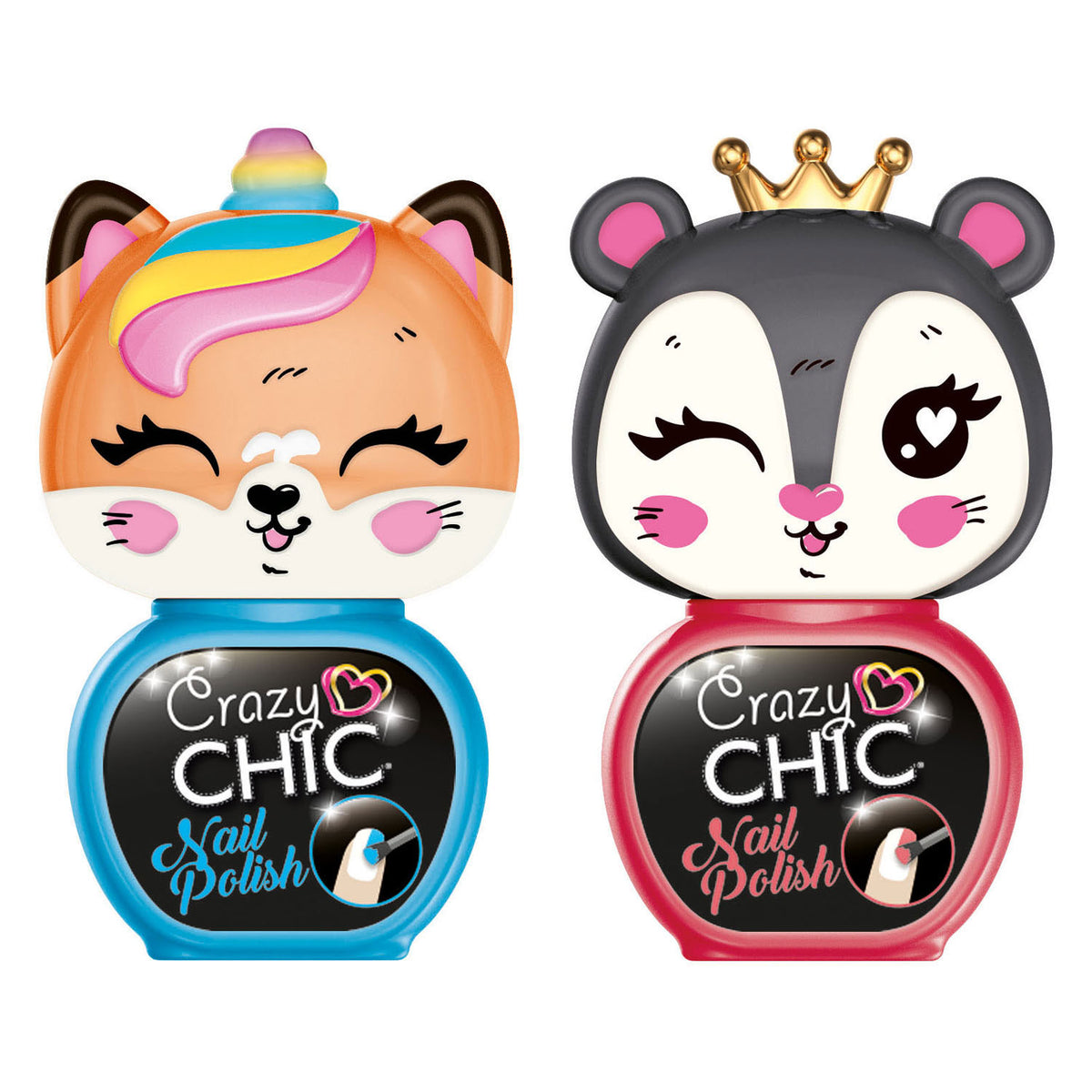 Clementoni crazy chic nagellak set paars oranje