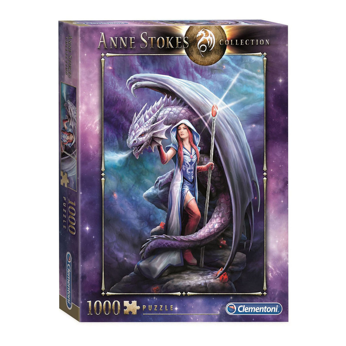 Clementoni legpuzzel anne stokes dragon mage, 1000st.