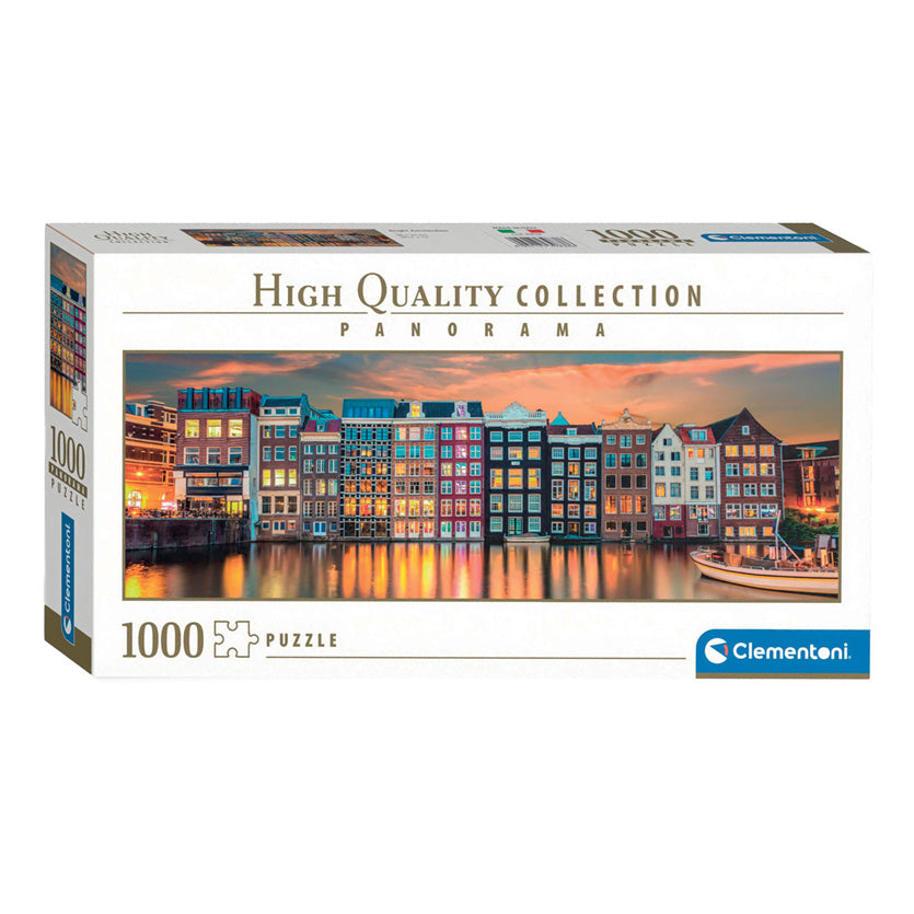 Clementoni Jigsaw Puzzle Panorama Bright Amsterdam, 1000.