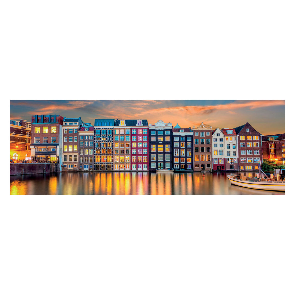 Clementoni legpuzzel panorama bright amsterdam, 1000st.