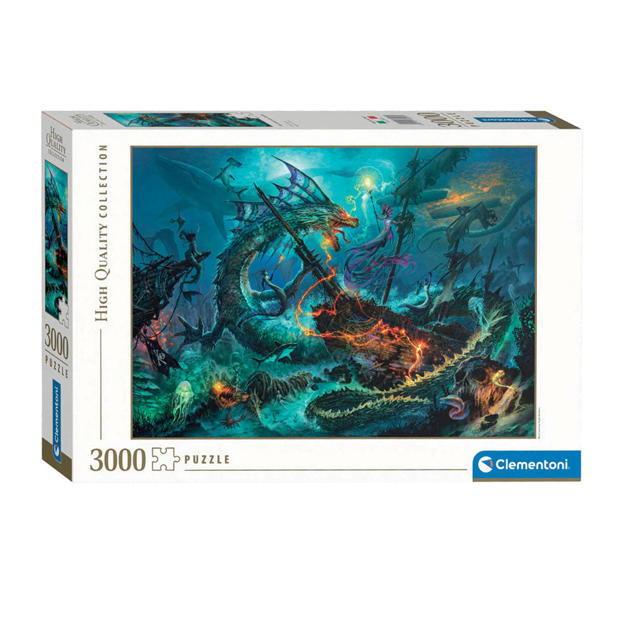 Clementoni legpuzzel the underwater battle, 3000st.