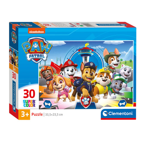 Clementoni legpuzzel super color paw patrol, 30st.